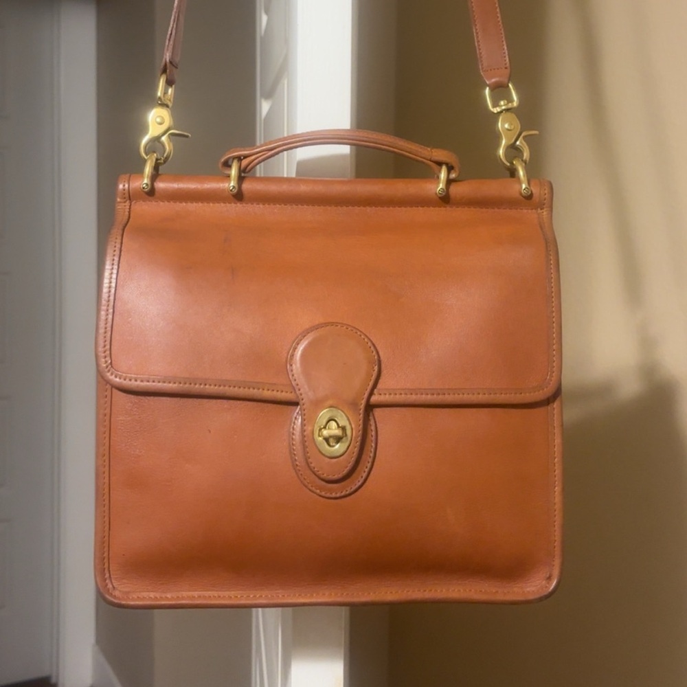 Vintage Coach Willis Satchel Leather Crossbody